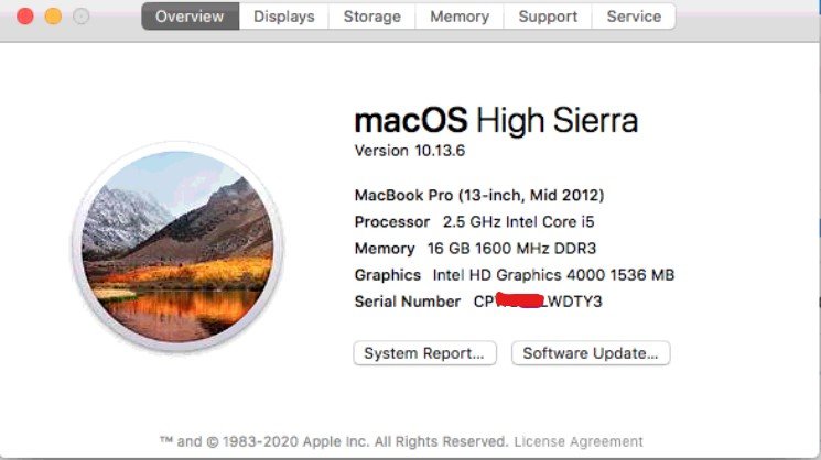 how to find mac serial number
